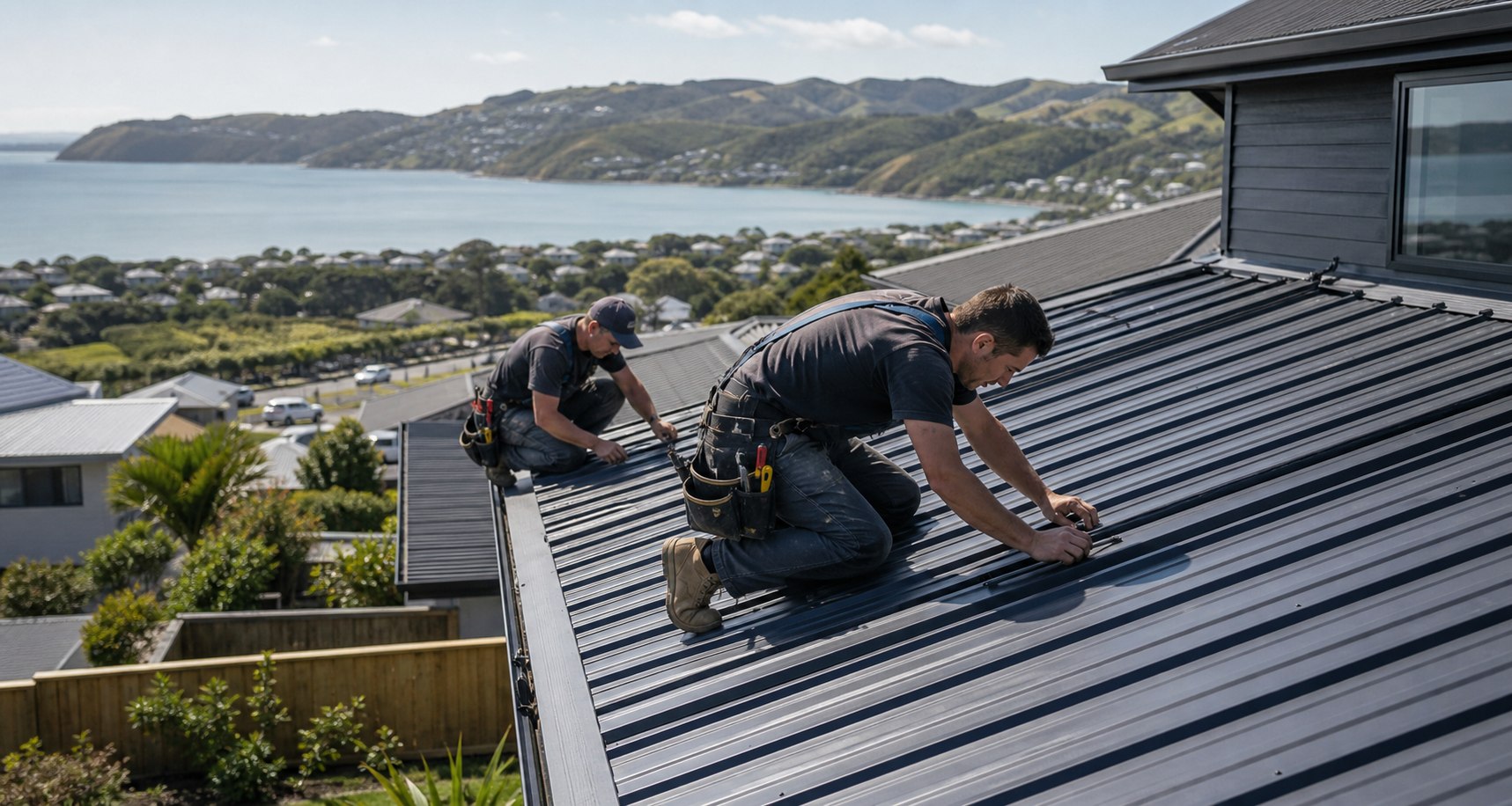roof lining repairs Auckland tidy roofing handover